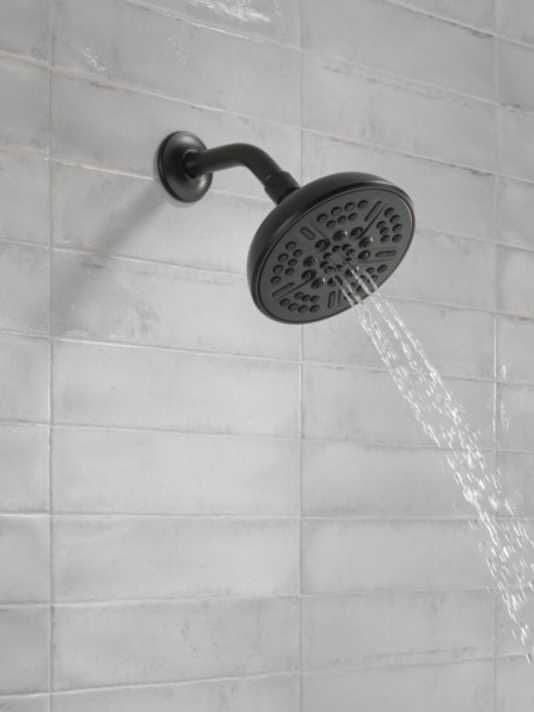 Delta Universal Showering Matte Black 6" 8-Setting Shower Head-2