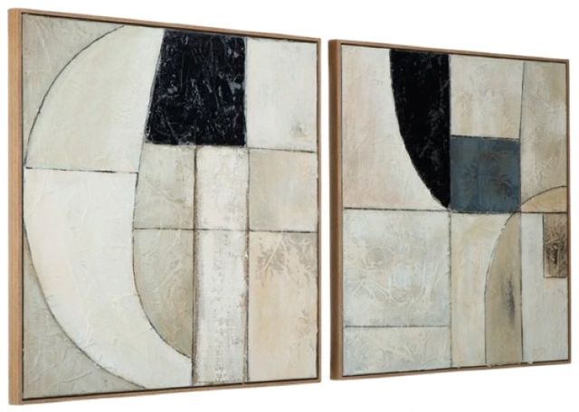 Signature Design by Ashley® Bexlen 2-Piece Tan/Taupe/Black Wall Art Set-1