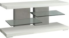 Coaster® Cogswell Glossy White 2-Shelf TV Console