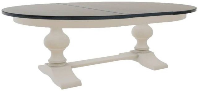 Mavin Customizable 60" x 60" Round Extendable Dining Table with 18" Leaf-0