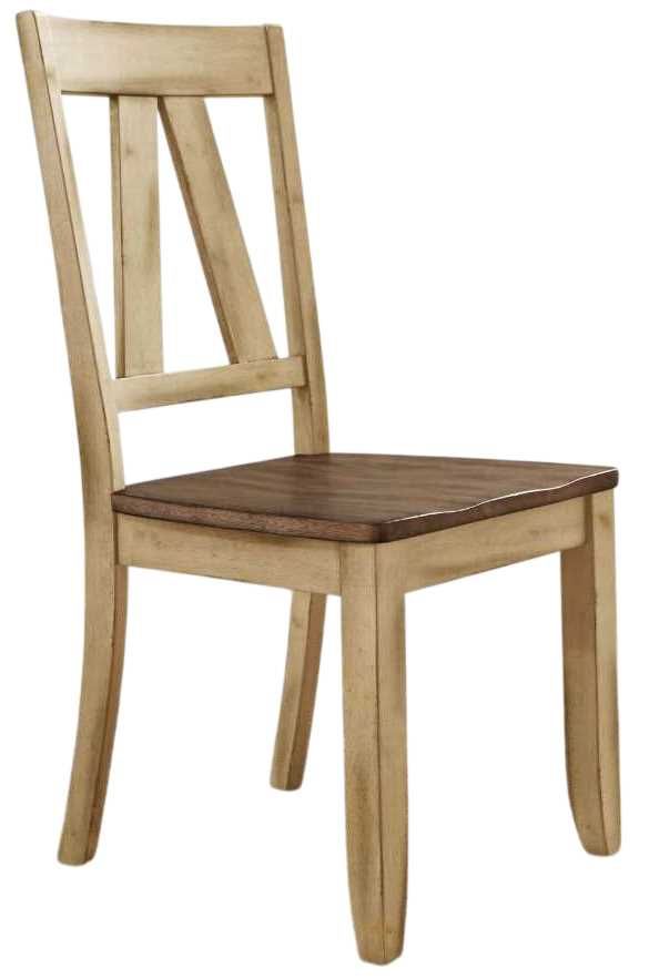 Liberty Furniture Lindsey Farm Brown/Natural Splat Back Dining Side Chair-0