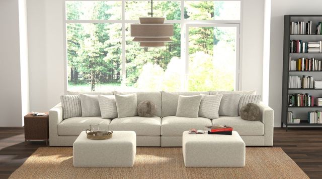 Jackson Furniture Ritzy 6-Piece Bone Sectional with Ottoman-1
