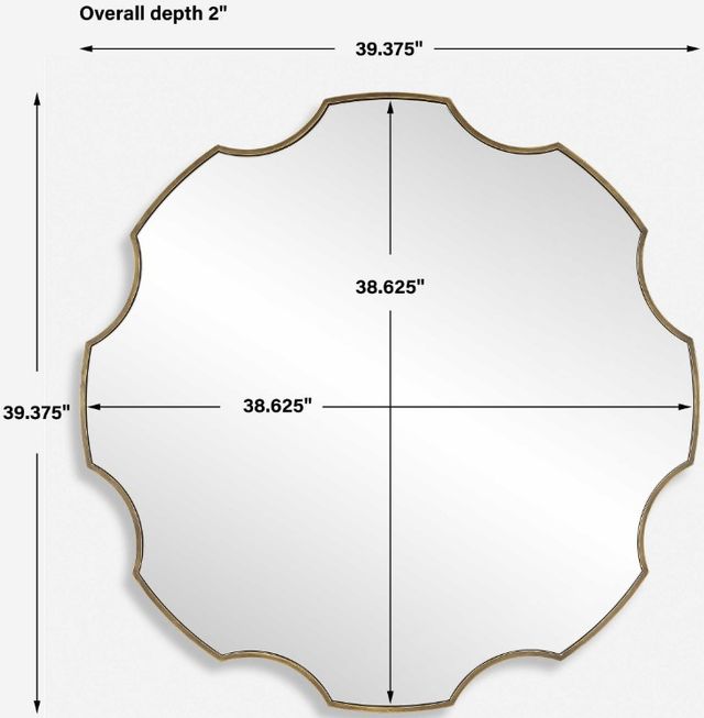 Uttermost® Gearing Up Antiqued Golden Bronze Mirror-3
