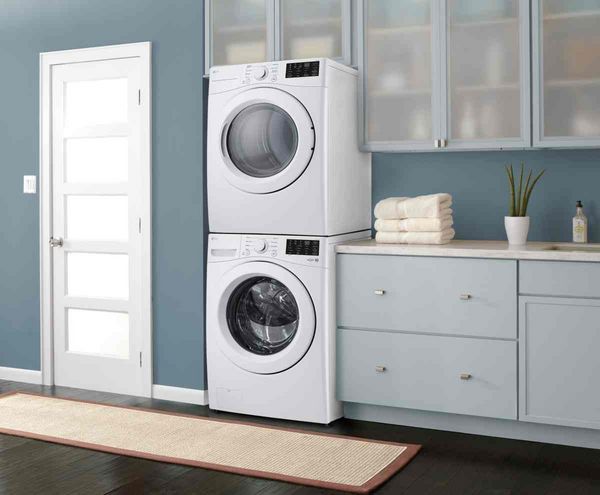 LG 7.4 Cu. Ft. White Front Load Electric Dryer