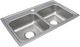 Elkay Lustertone® Classic Lustrous Satin 29" x 18" x 6-1/2" 1-Hole Equal Double Bowl Drop-In ADA Sink-0