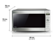 Panasonic Genius® 2.2 Cu. Ft. Stainless Steel Countertop Microwave-1
