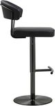 TOV Furniture Cosmo Black on Black Steel Adjustable Height Stool-2