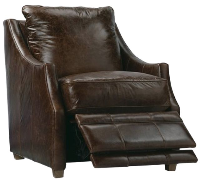 Rowe® Customizable Kara Leather Zero Wall Power Swivel Recliner-2