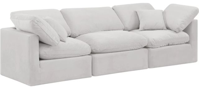 Meridian Furniture Indulge 3-Piece Cream Modular Sofa-0