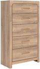 Signature Design by Ashley® Kinlanni Tan 5-Drawer Chest-0
