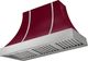 AGA Cascade 48" Cranberry Wall Mounted Range Hood  with Brushed Nickel Trim-0