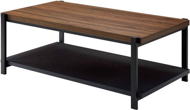 New Classic® Home Furnishings Linea 3-Piece Black/Brown Occasional Table Set-2