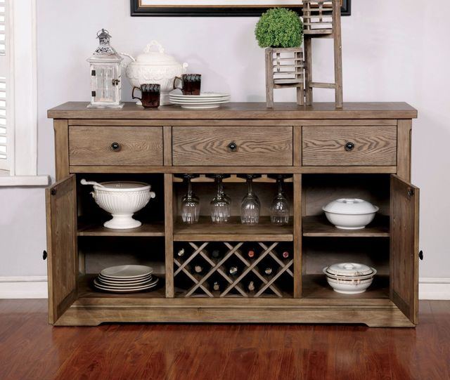 Furniture of America® Julia Light Oak Server-3