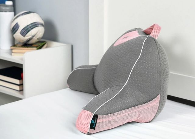 BEDGEAR® Gray/Pink Toddler Mini Backrest Pillow-4