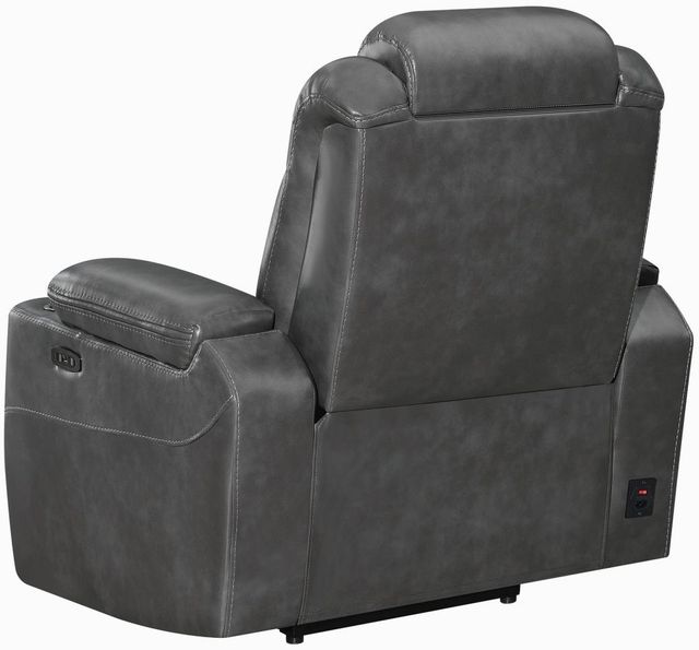Coaster® Korbach Charcoal Power Headrest Recliner-2