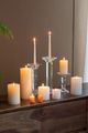 A & B Home 2-Piece White 8" Unscented Soy Wax Candle Set-2