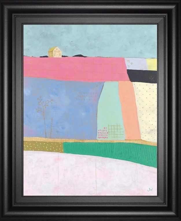 Classy Art Live Colorfully Patchwork By Joelle Wehkamp Wall Art-1