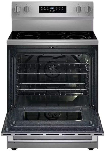 Maytag® 30" Fingerprint Resistant Stainless Steel Freestanding Electric Range with No Preheat Air Fry and Air Baking-1