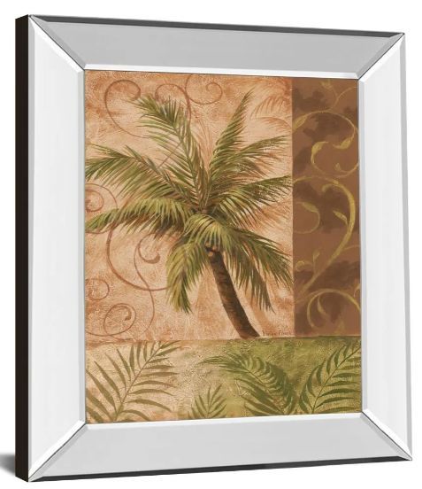 Classy Art Tropical Breeze I by Vivian Flasch Mirror Framed Wall Art-1