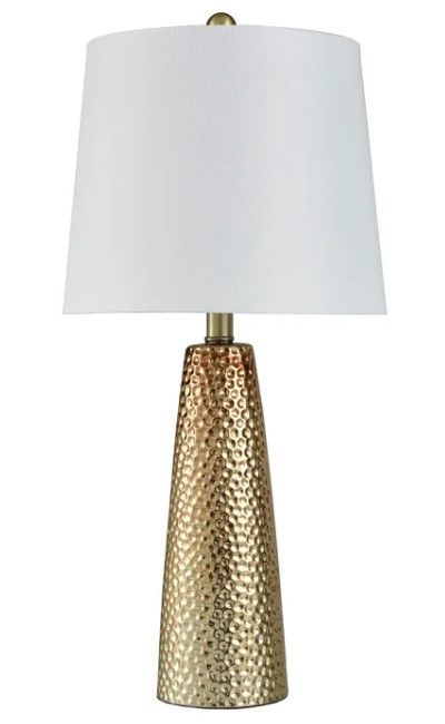 Stylecraft Hammered Bronze Table Lamp-0