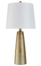 Stylecraft Hammered Bronze Table Lamp-0