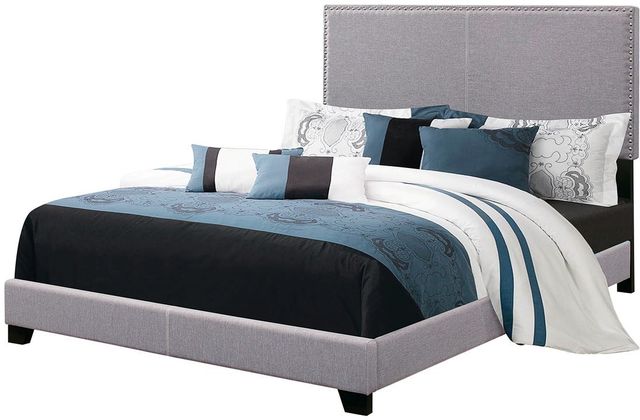 Coaster® Boyd Gray Queen Upholstered Bed-0