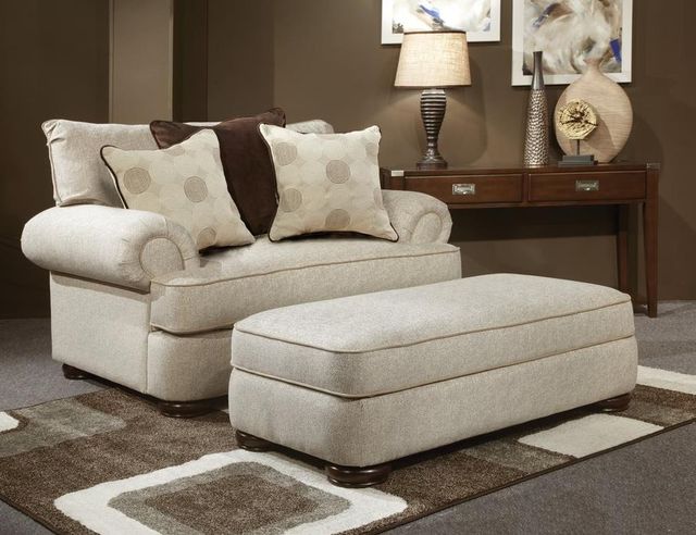 Marshfield Furniture Brandon Light Gray Jumbo Storage Ottoman-1