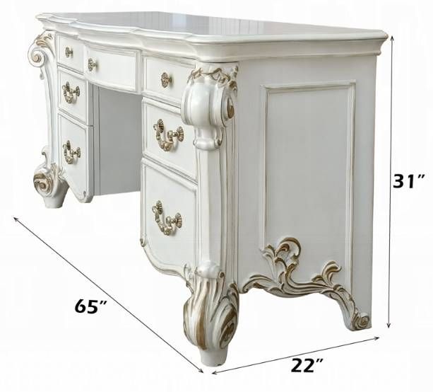 ACME Furniture Vendome Antique Pearl Vanity Desk-2