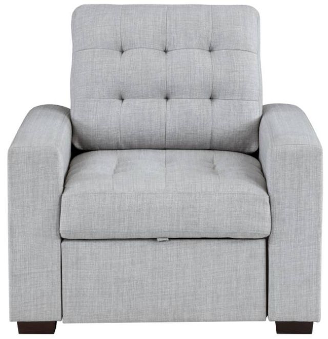 Homelegance® McCafferty Gray Accent Chair with Pull-Out Ottoman-2