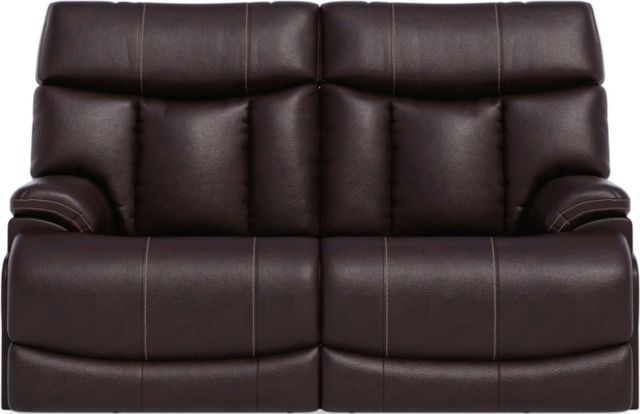 Flexsteel® Clive Brown Power Reclining Loveseat with Power Headrests and Lumbar-1