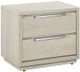 Armen Living Abbey Silver Grey Nightstand -0
