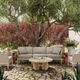 TOV Furniture Kapri Taupe Aluminum/Fabric Outdoor Accent Chair-1
