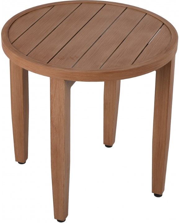 Meridian Furniture Maui Natural Aluminum Outdoor End Table-2