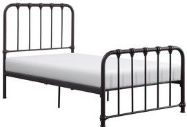 Mazin Furniture Bethany Dark Bronze Twin Youth Bed-1