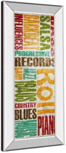 Classy Living Sd Graphics Studio Rock and Roll Mirror Framed Wall Art-3