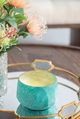A & B Home Blue Matte Apple Blossom Scented Soy Wax Candle-3