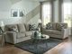 Signature Design by Ashley® Cascilla 2-Piece Pewter Sofa and Loveseat-4