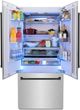 ZLINE Autograph Edition 36" 19.6 Cu. Ft. Satin Stainless Steel Built-In French Door Refrigerator-3