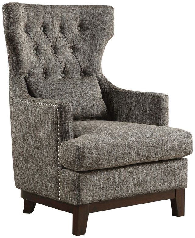 Mazin Furniture Adriano Brown-Gray Accent Chair-1