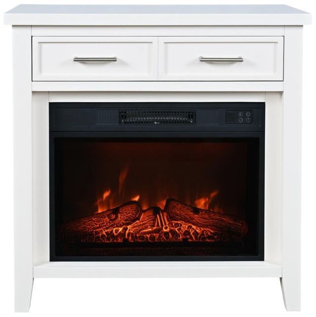 Jofran Inc. Urban Icon White 32" Fireplace Media Console-2