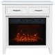Jofran Inc. Urban Icon White 32" Fireplace Media Console-2