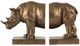 A & B Home Copper Rhinoceros Bookends-1