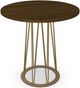 Amisco Customizable Calypso Walnut Veneer Bar Table with 42" Tabletop-4