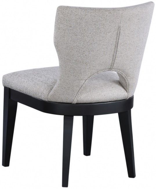 Winners Only® Oxford Black/Gray Curved Back Side Chair-1