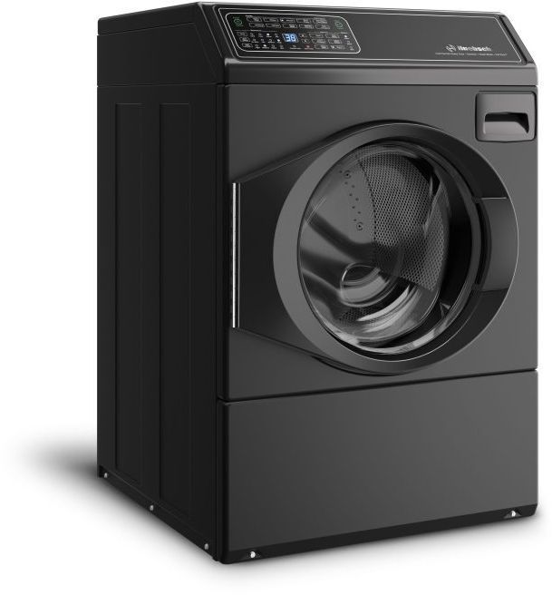 Huebsch® 3.5 Cu. Ft. Matte Black Front Load Washer with Pet Plus™-2