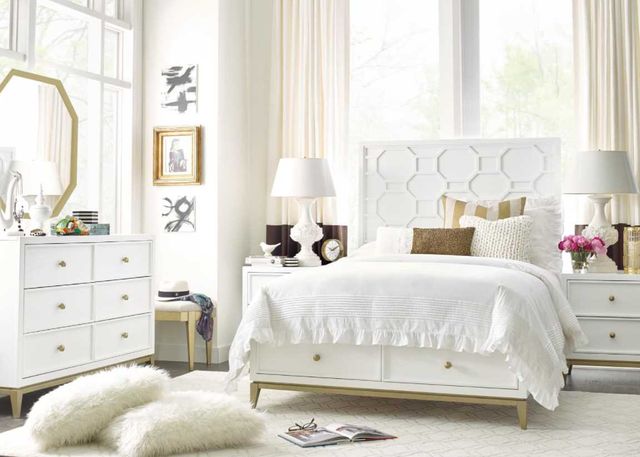 Legacy Classic Chelsea by Rachael Ray White Twin Youth Panel Storage Bed-2
