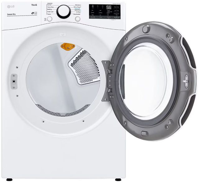 LG 7.4 Cu. Ft. White Front Load Gas Dryer-3
