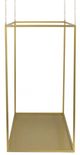 A & B Home Gold Rectangular Iron Stand with Chains-2