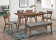 Coaster® Alfredo Natural Walnut Rectangular Dining Table-3