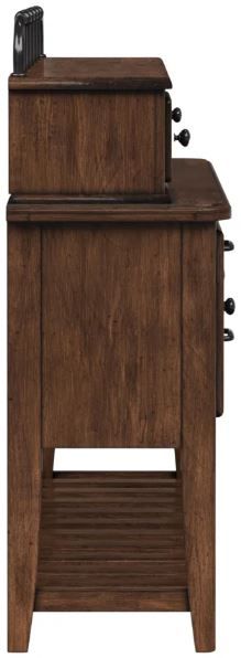Bernards Danville Brown Buffet with Hutch-2